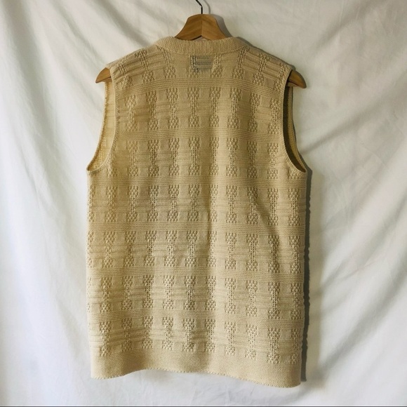VINTAGE Milrank of California Knit Sweater Vest / M - Picture 6 of 8